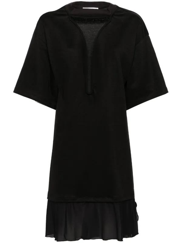 Victoria Beckham cut-out T-shirt Minidress Black FARFETCH KW