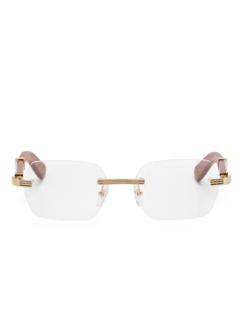 Cartier Eyewear rimless rectangle-frame glasses