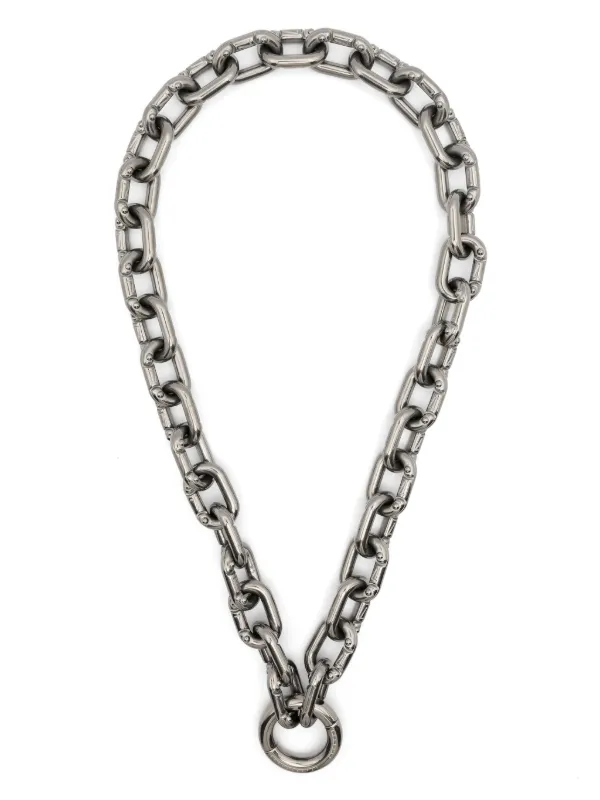 Random Identities Prince Albert Chain Necklace Silver FARFETCH CA