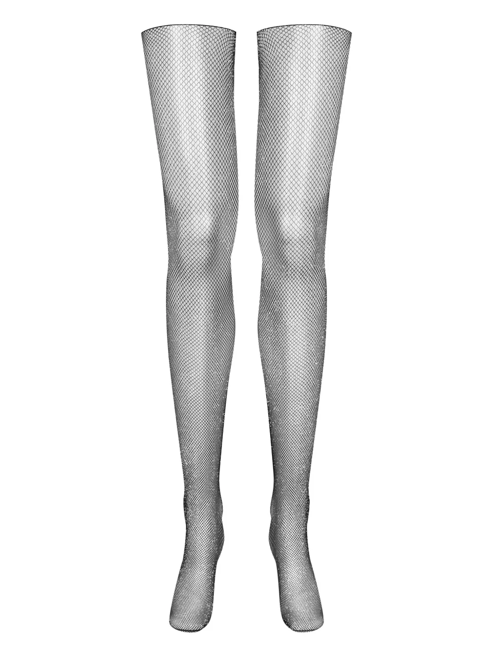 Maison Close Calze con dettaglio lamé - Nero