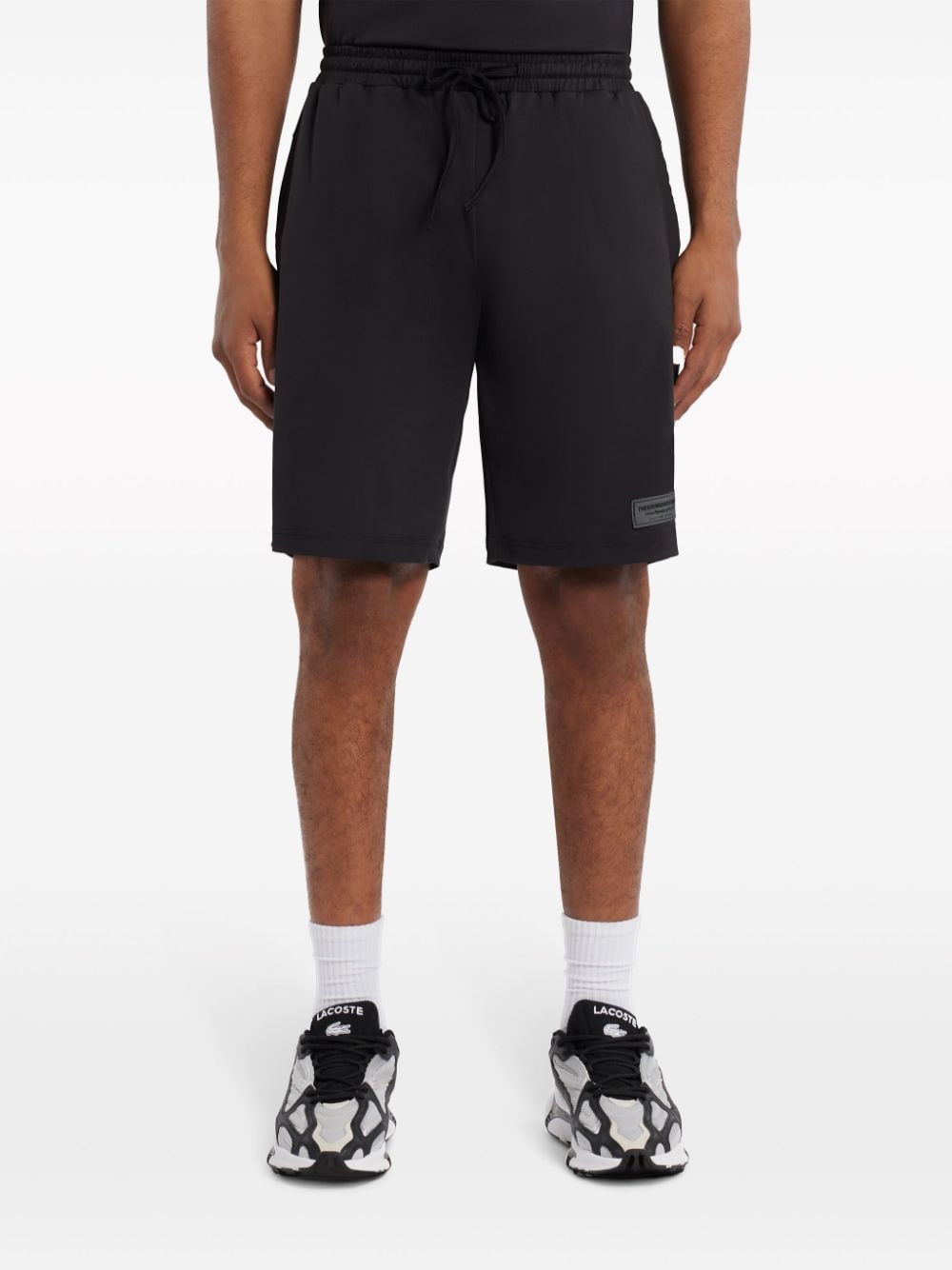 Shop The Giving Movement Drawstring-waist Track Shorts In Black