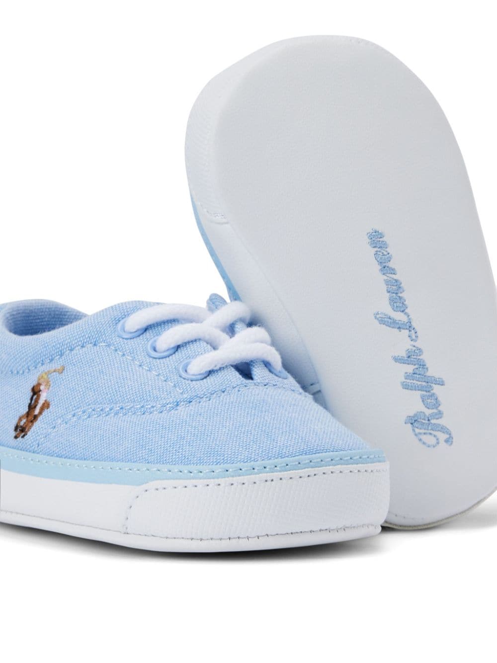 Ralph Lauren Kids Polo Pony lace-up sneakers Blue