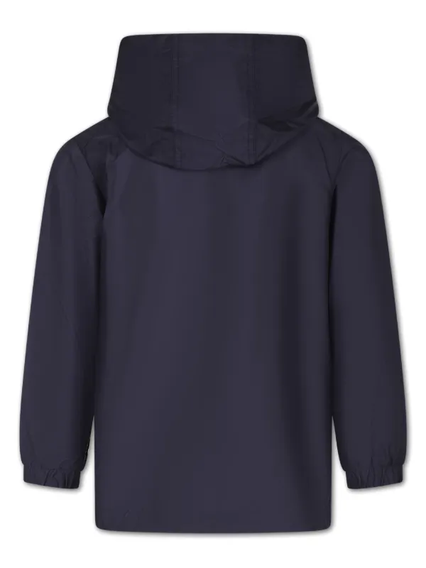Moncler Enfant Lusala フーデッド レインコート | ブルー