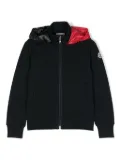 Moncler Enfant zip-up cotton hoodie - Blue