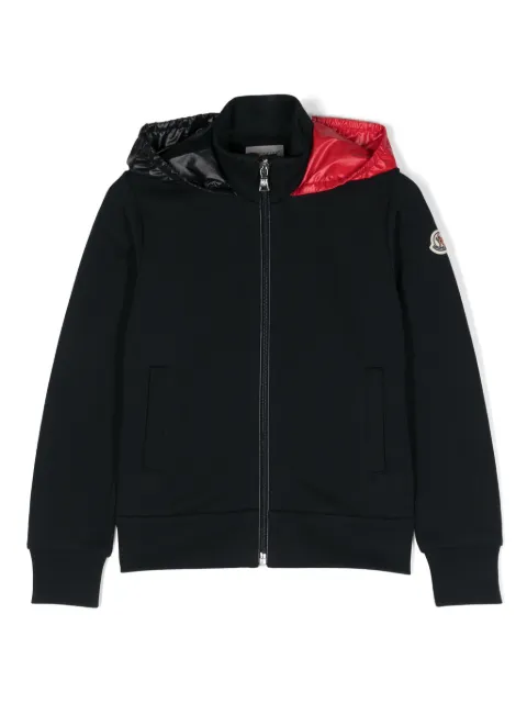 Moncler Enfant hoodie con cierre