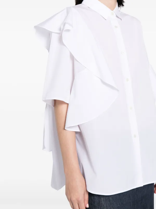 Modern Ruffle Cotton-poplin Shirt – JNBY ONLINE STORE