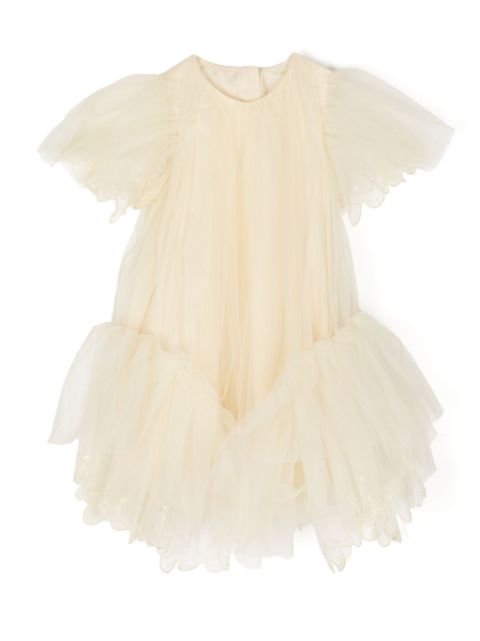 jnby by JNBY lace-trimmed tulle dress