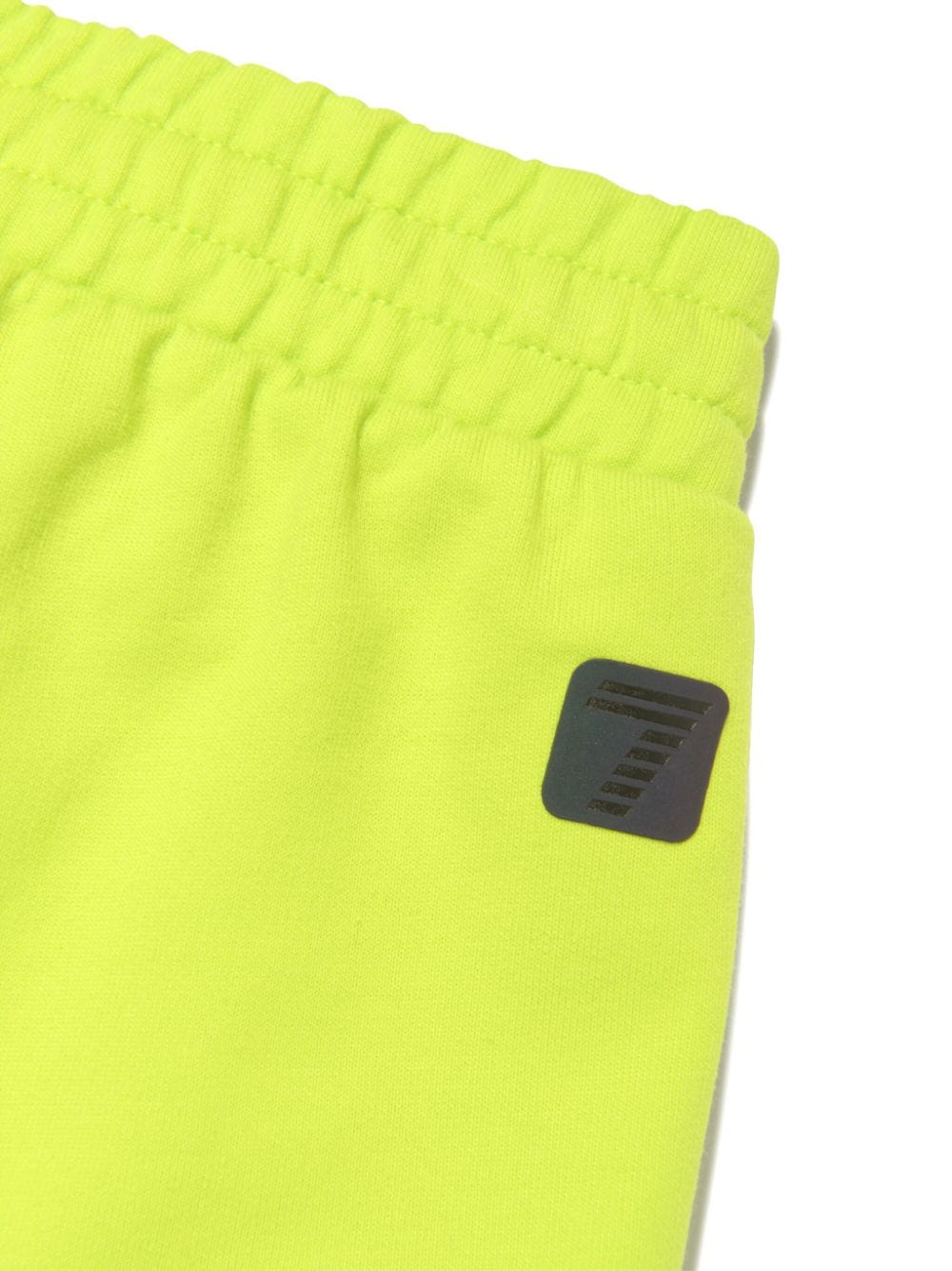 Shop Emporio Armani Logo-print Cotton Shorts In Green