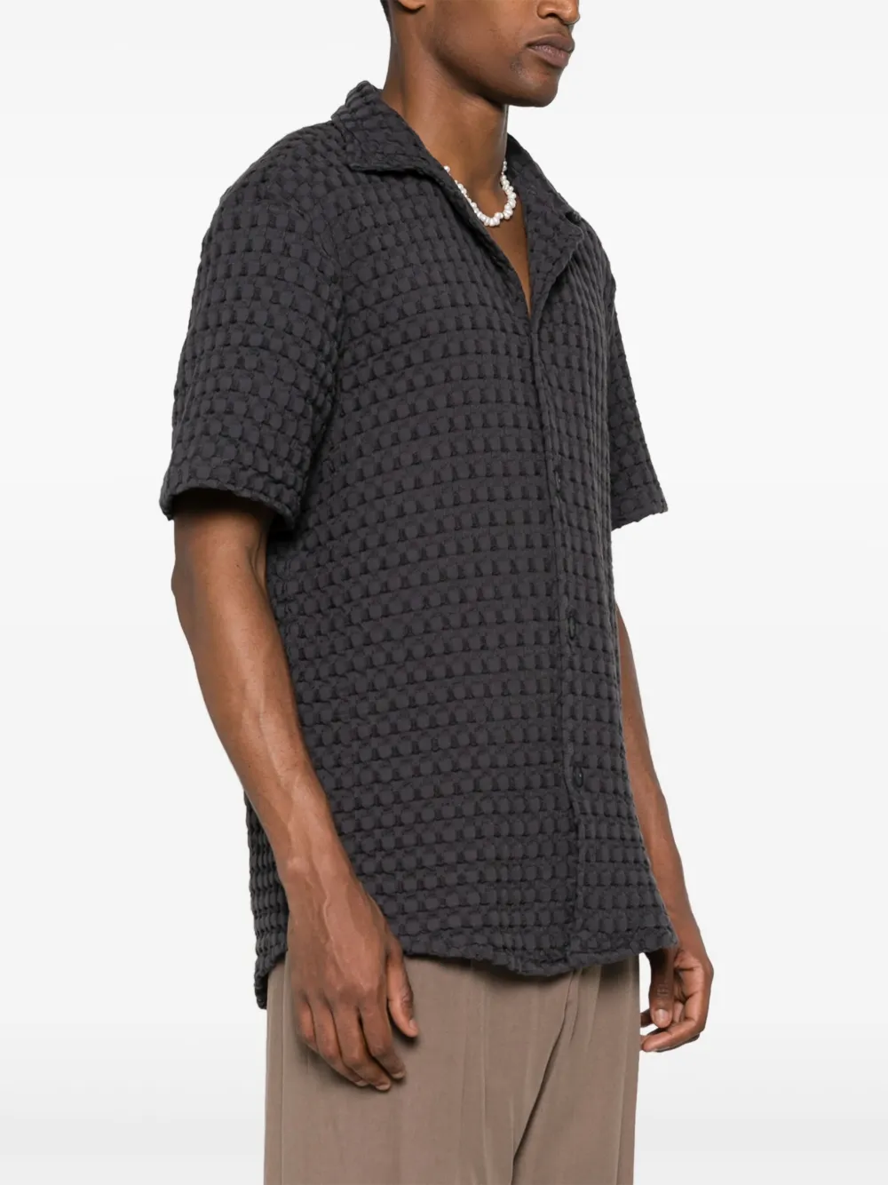 OAS Company Cuba campcollar Shirt Grey FARFETCH