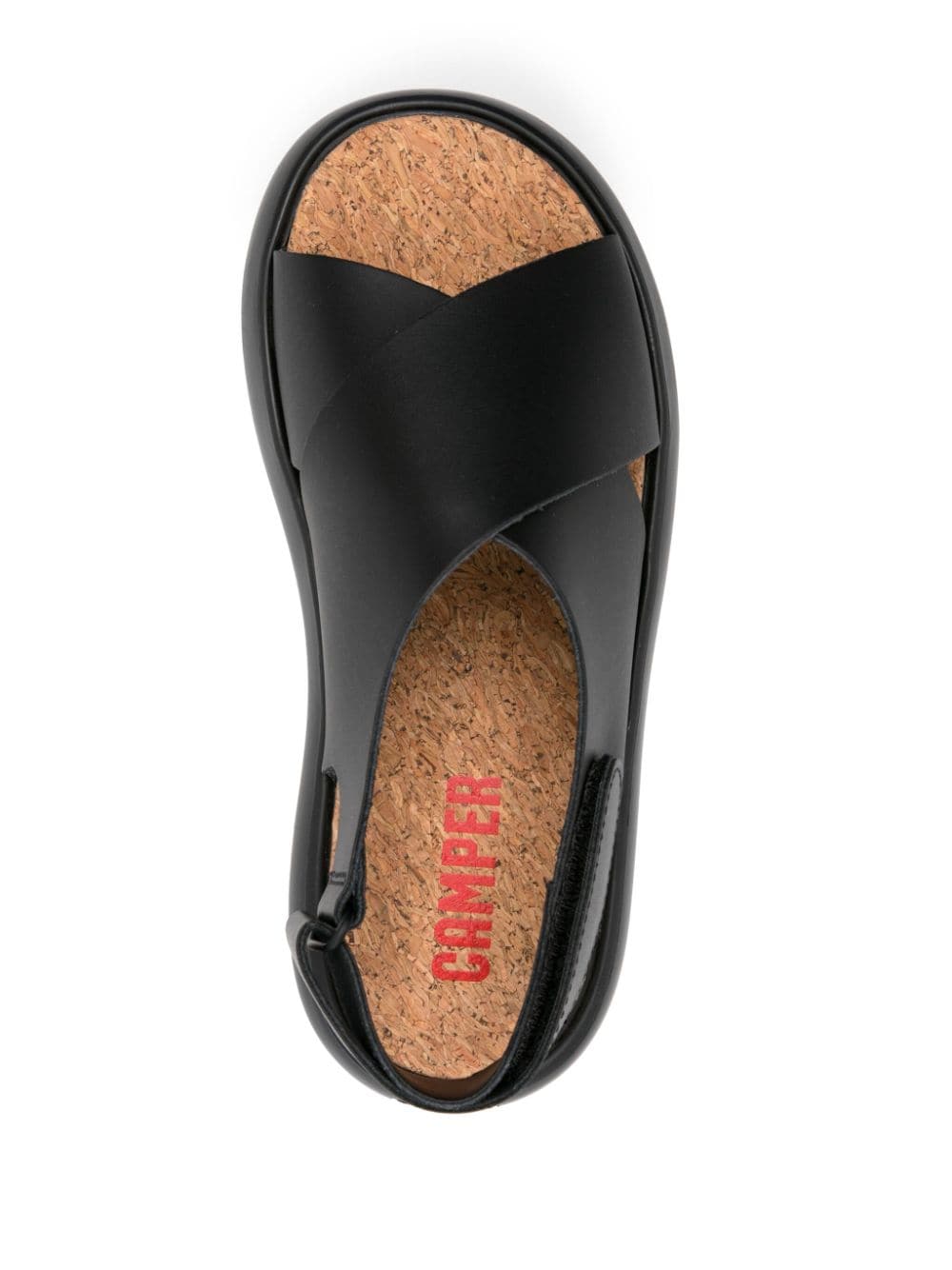 Shop Camper Pelotas Flota Leather Sandals In Black