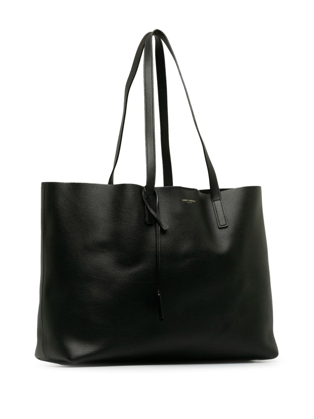 Pre-owned Saint Laurent 2016  E/w Shopping Tote In Black