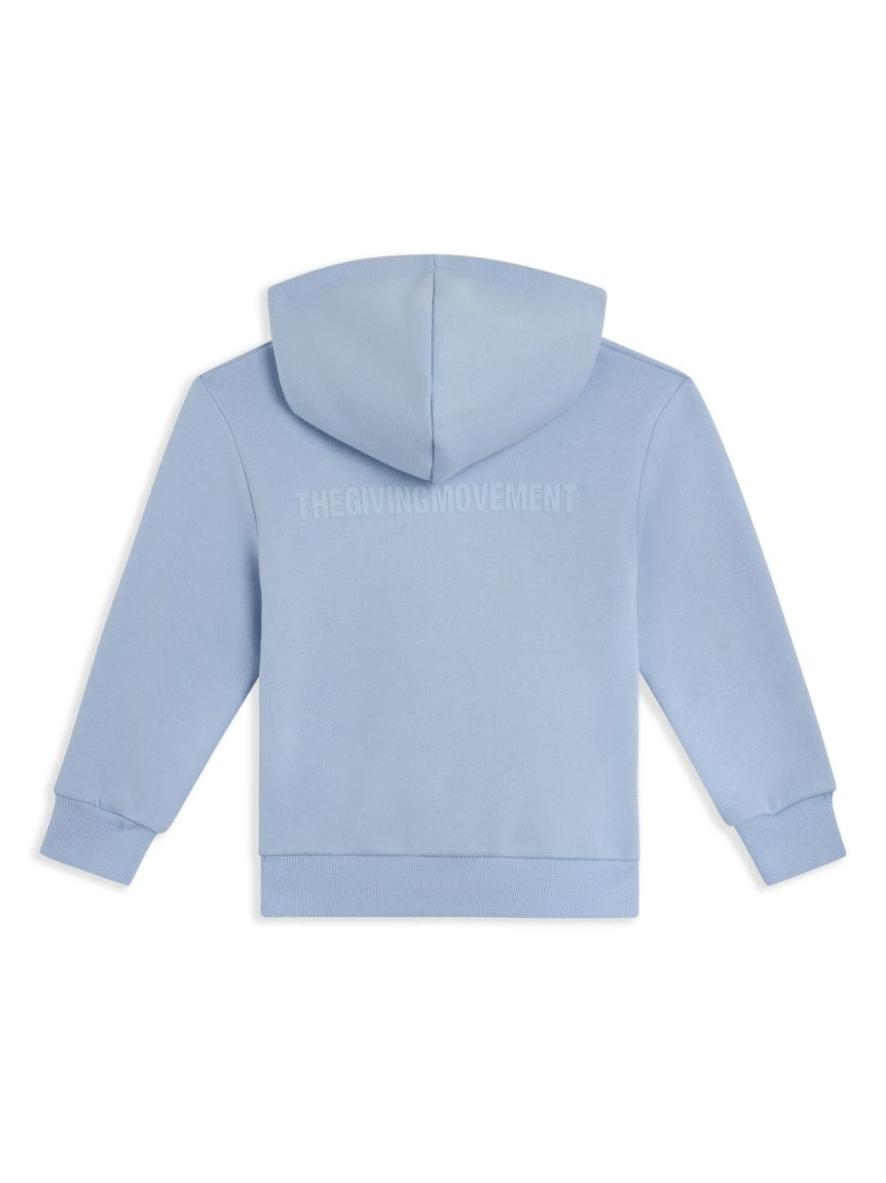 THE GIVING MOVEMENT Hoodie met logoprint en rits - Blauw