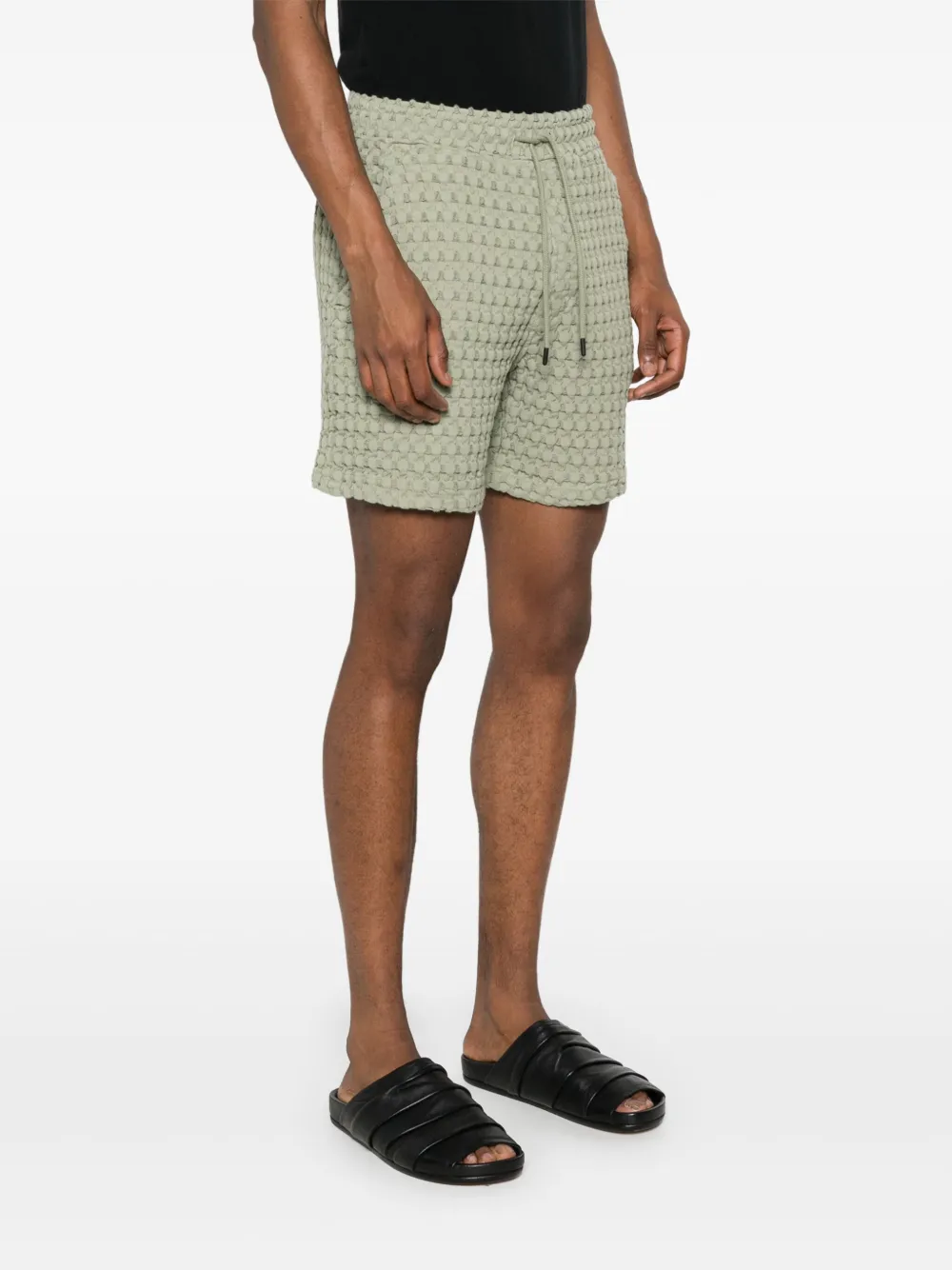 OAS Company Porto mid waist shorts Groen