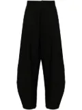 CROQUIS wool-blend tapered trousers - Black