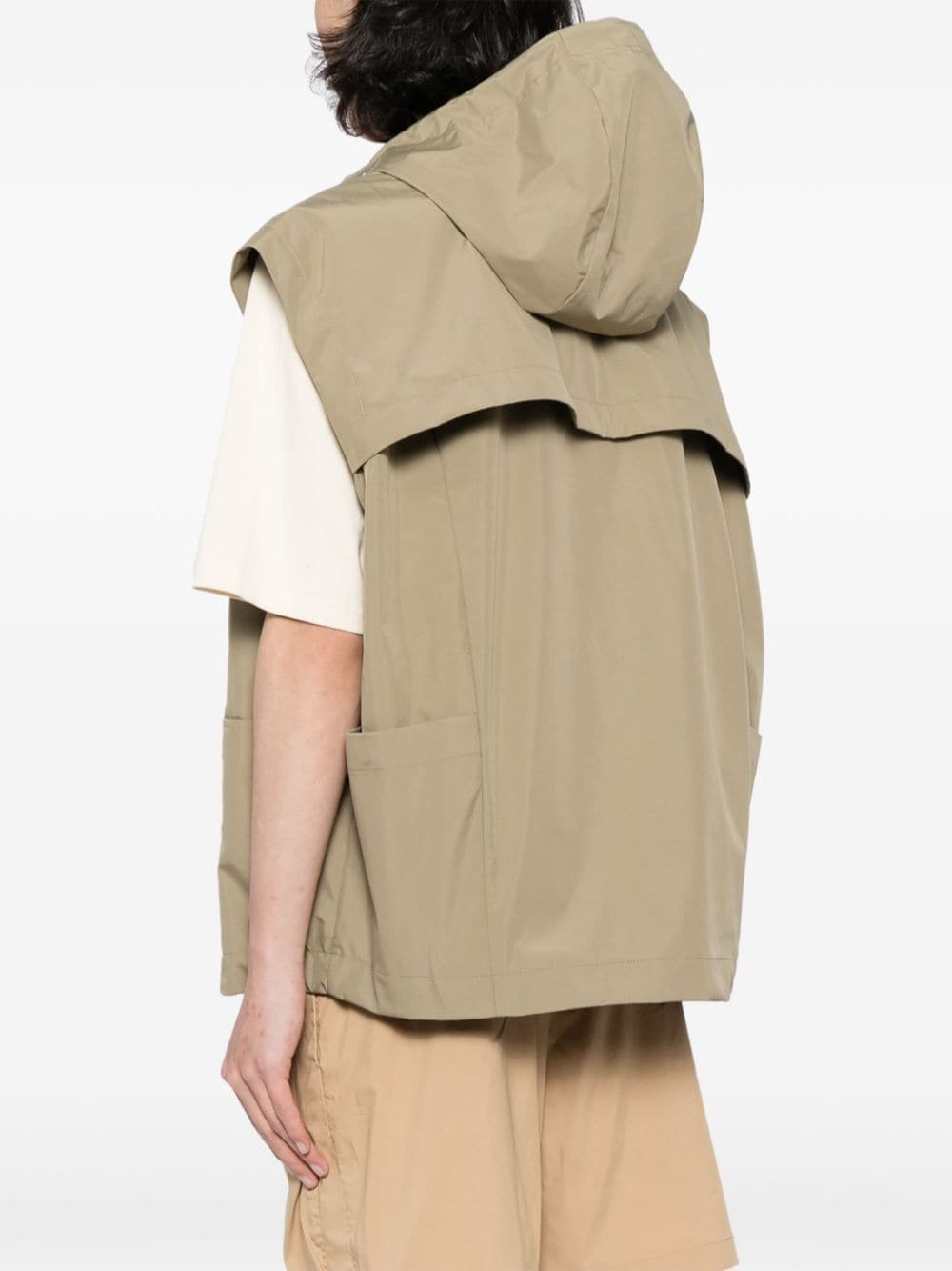 Shop Croquis Layered-design Sport Vest In Brown