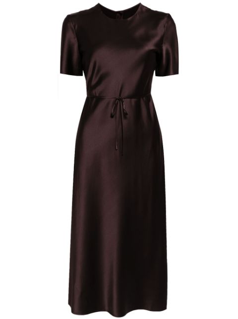 JNBY satin-finish midi dress