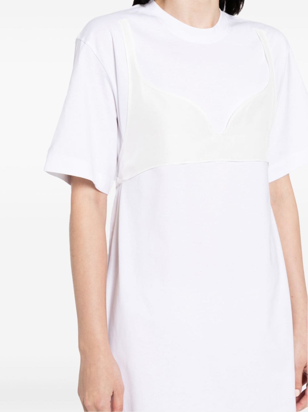 Shop Jnby Short-sleeved T-shirt Dress In White