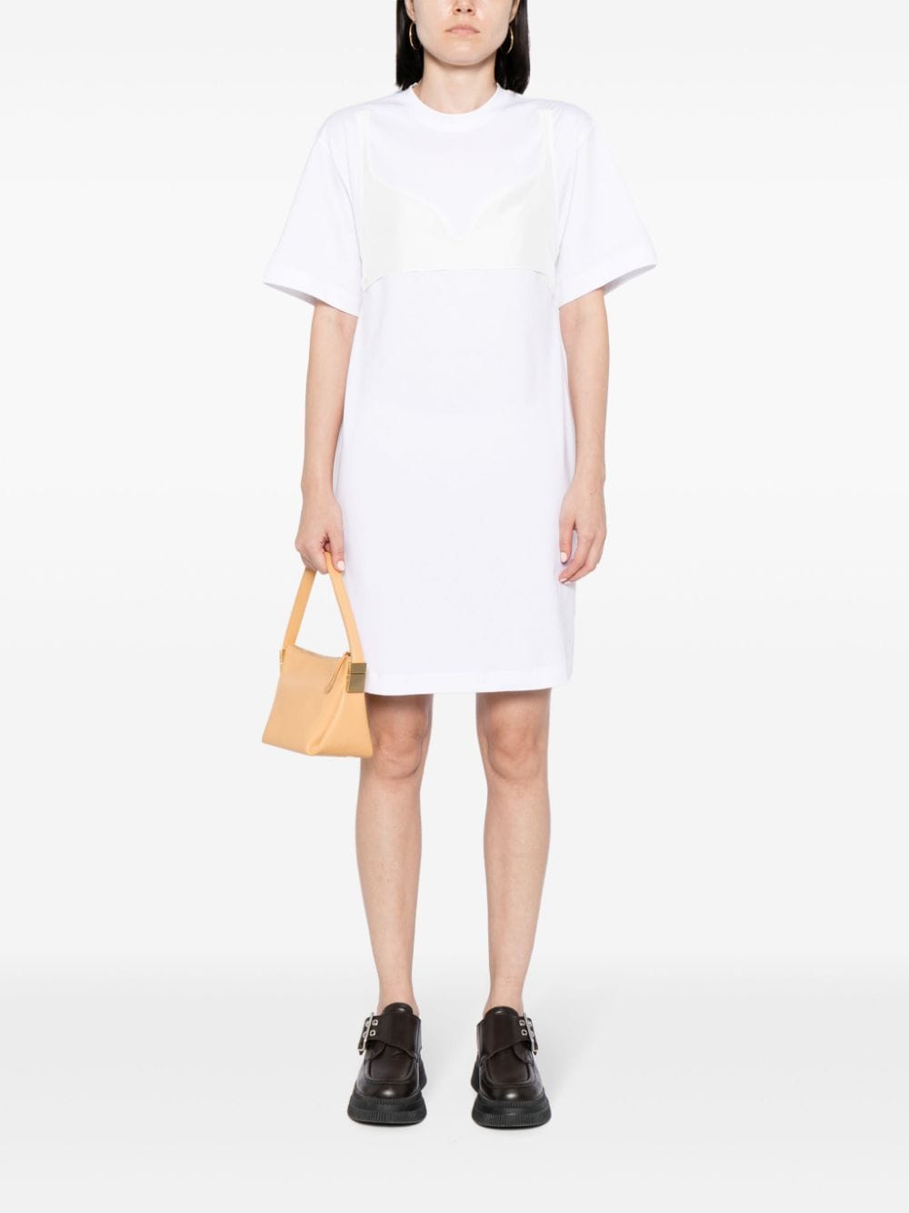 Shop Jnby Short-sleeved T-shirt Dress In White