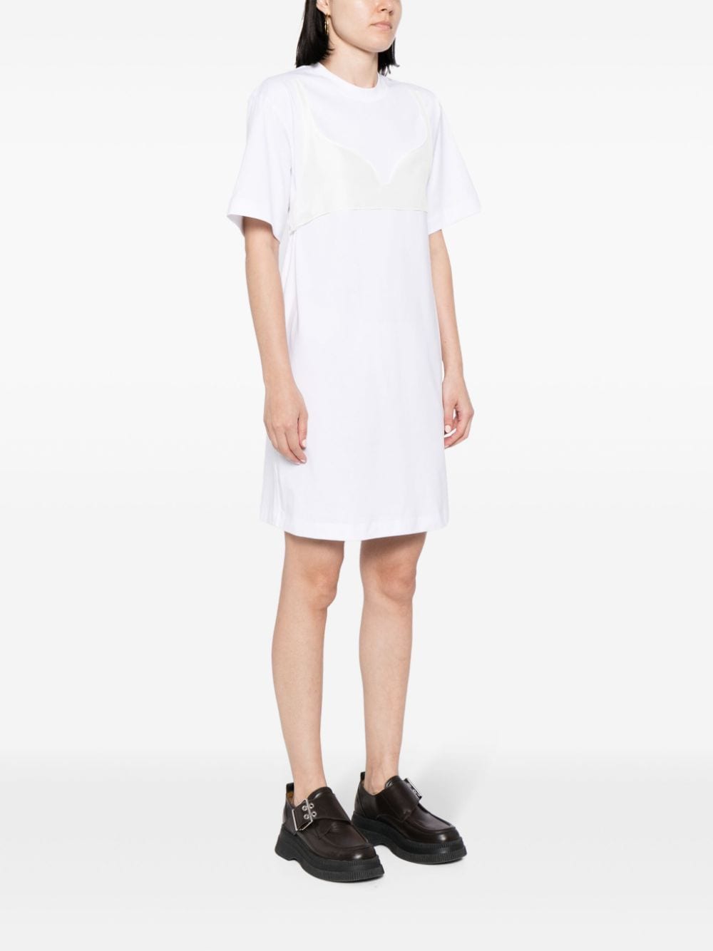 Shop Jnby Short-sleeved T-shirt Dress In White