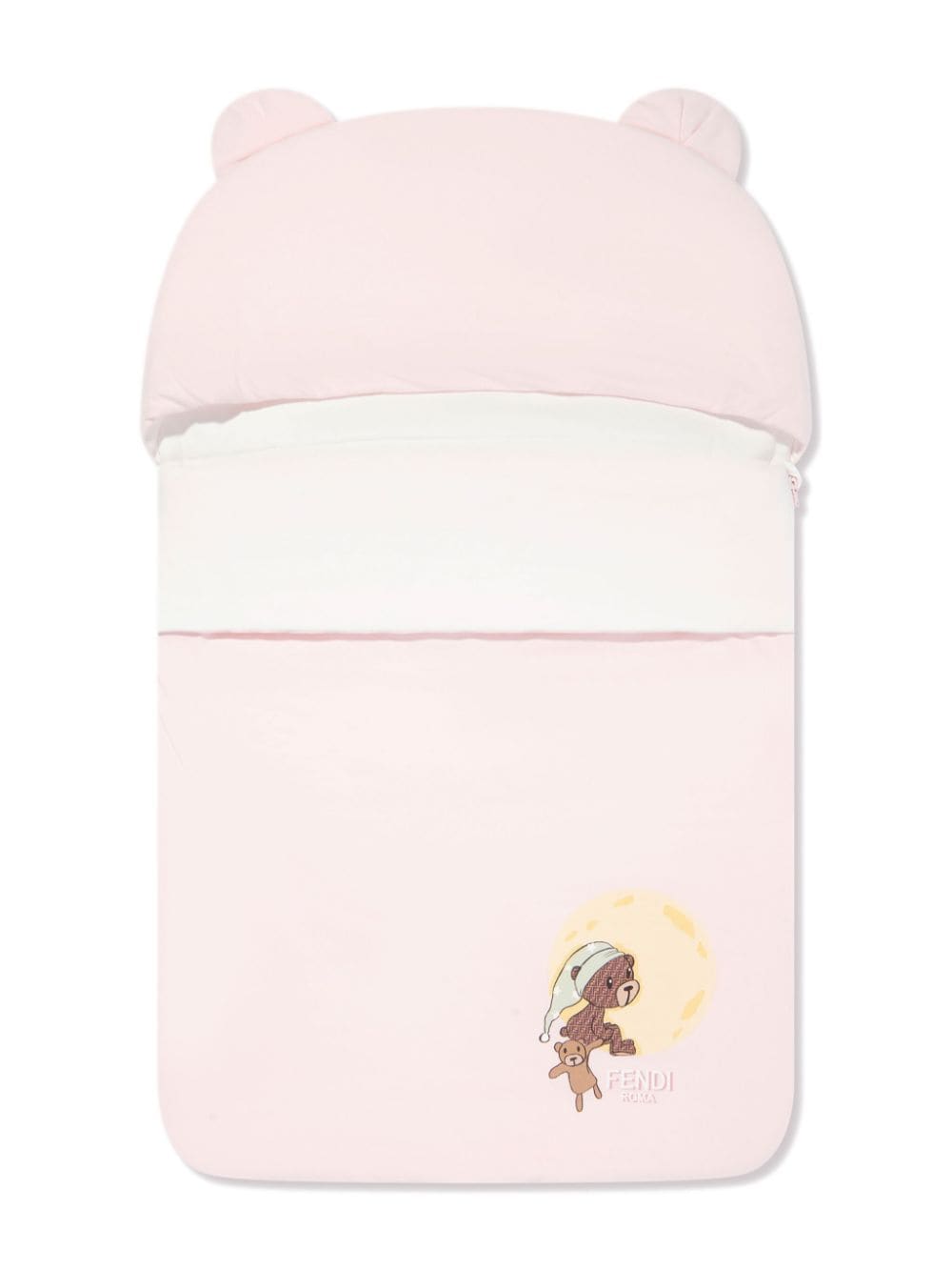Fendi Logo-appliqué Sleeping Bag In Pink