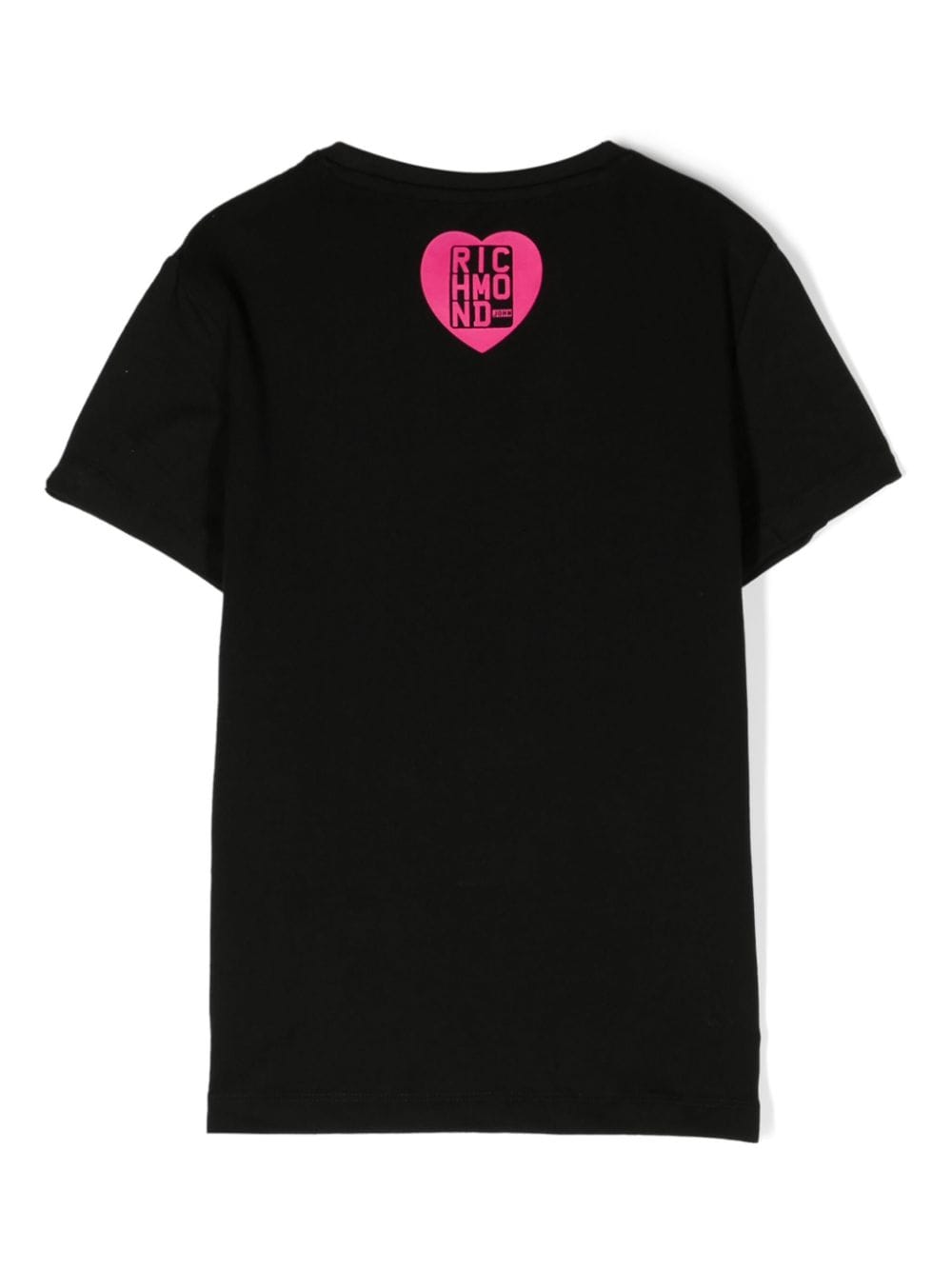 Shop John Richmond Junior Logo-print Crew-neck T-shirt In Black
