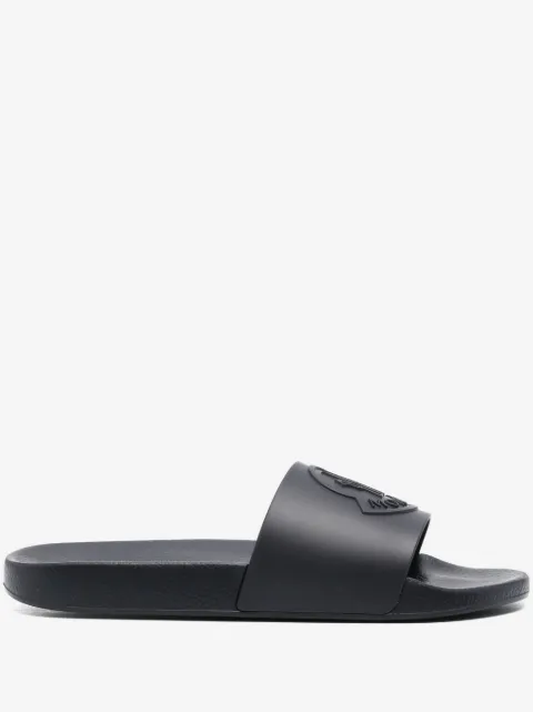 Moncler Slippers met logo-reliëf