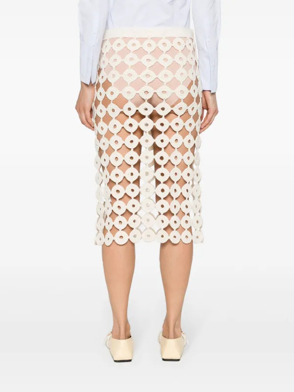 Wales Bonner クロシェニットスカート