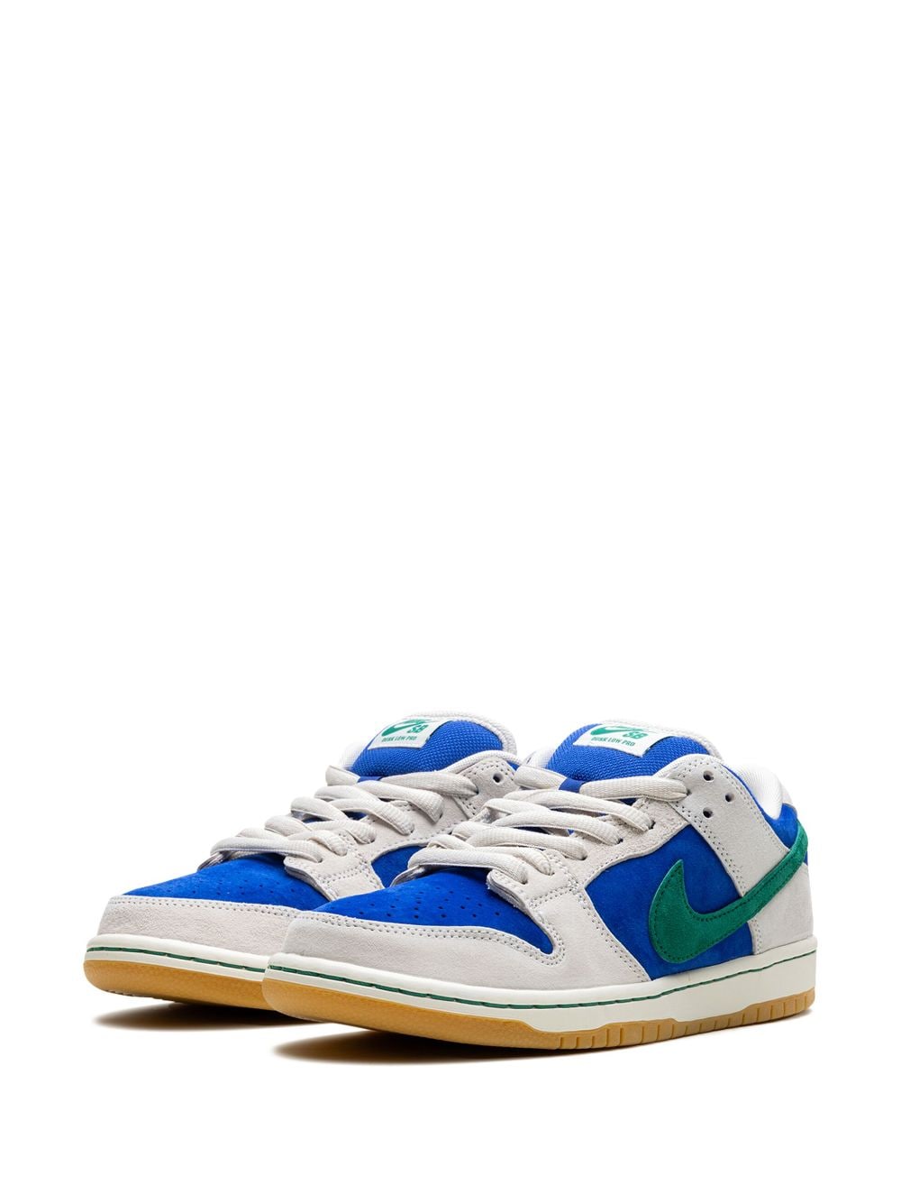 Shop Nike Dunk Low Sb "hyper Royal Malachite" Sneakers In White