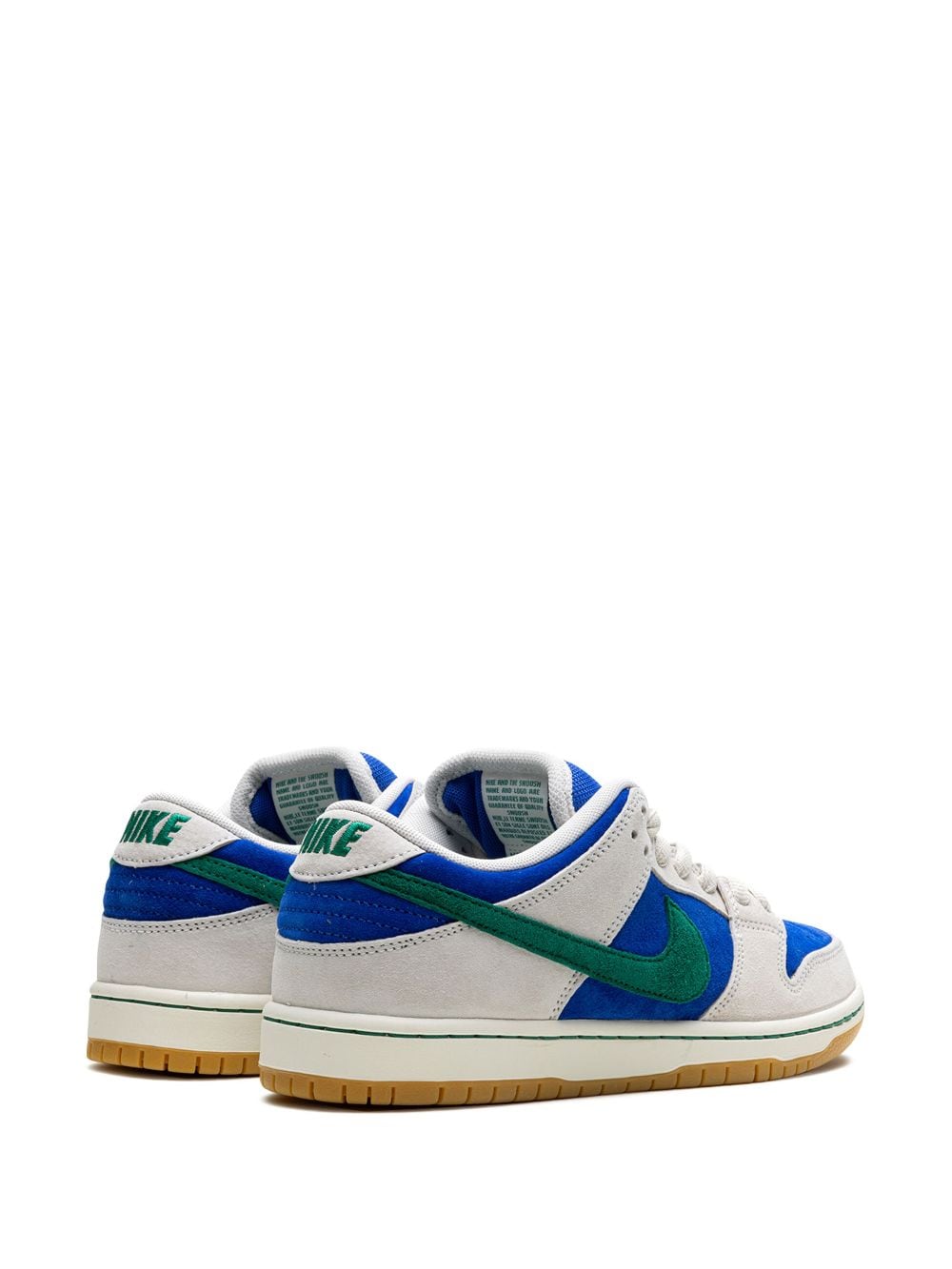 Shop Nike Dunk Low Sb "hyper Royal Malachite" Sneakers In White