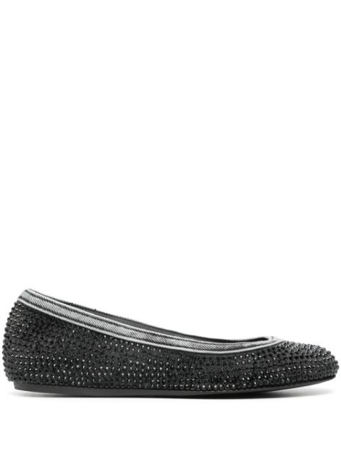 Le Silla Bess crystal-embellished ballerina shoes Women