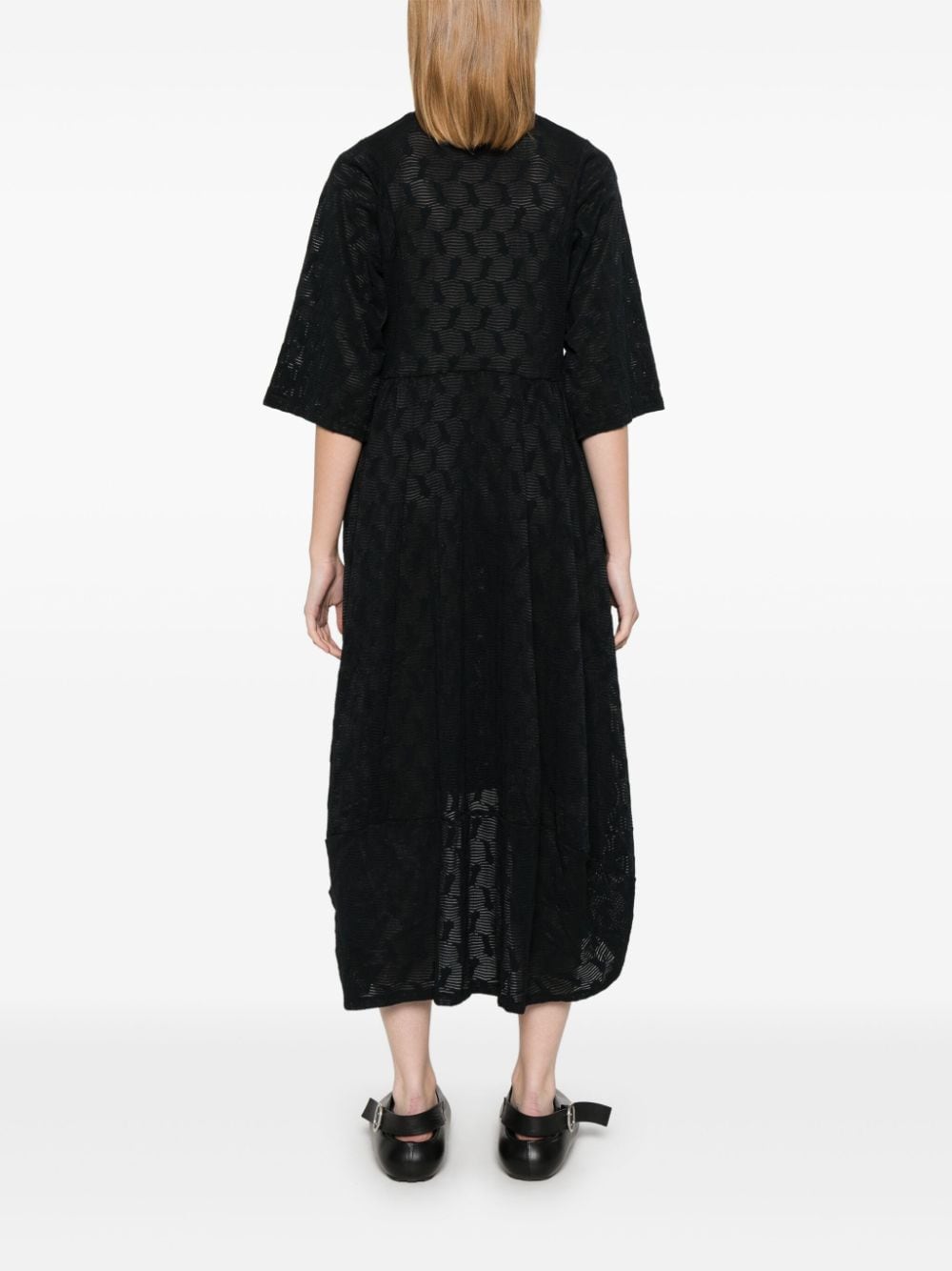 Shop Henrik Vibskov Very Turtle Midi Dress In Black