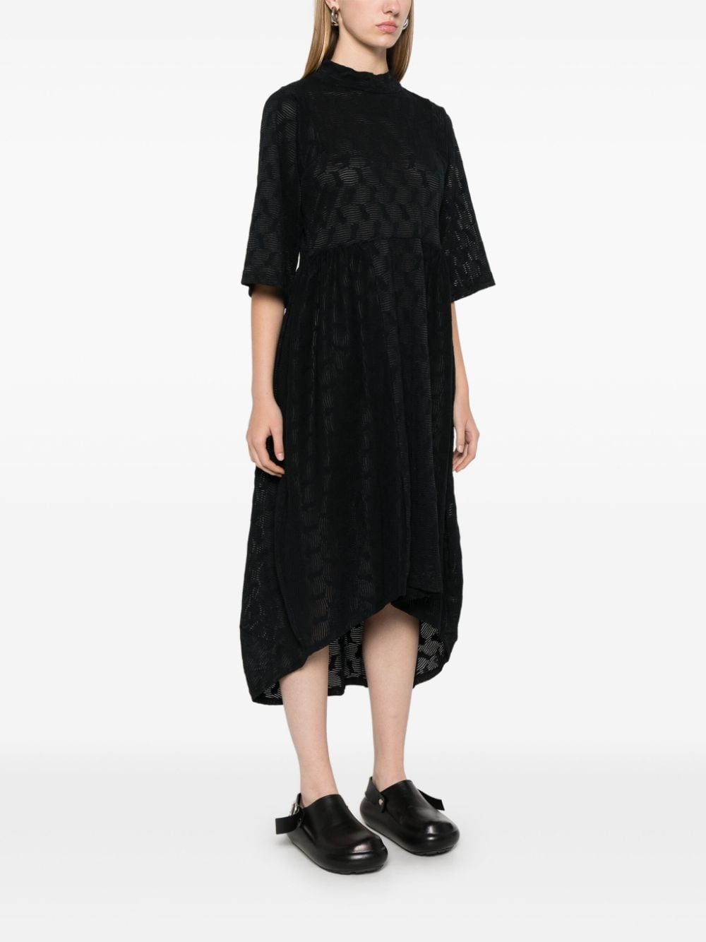 Shop Henrik Vibskov Very Turtle Midi Dress In Black