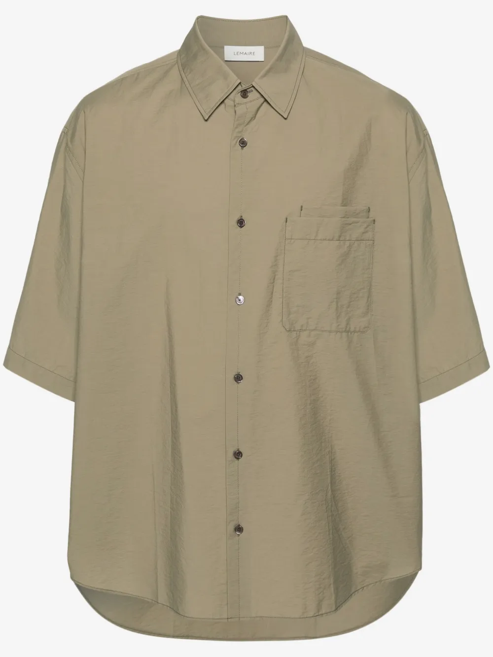 LEMAIRE voile shortsleeved shirt | Green | Image 1