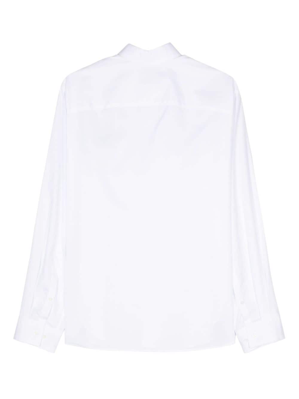 Shop Neil Barrett Loose Cupid Cotton Shirt In White