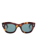Cutler & Gross 9261 geometric-frame sunglasses - Brown
