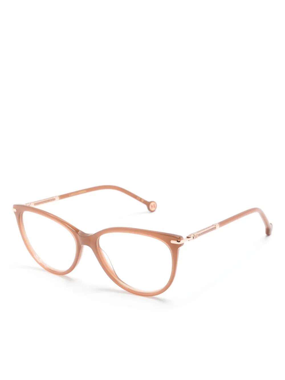 Carolina Herrera Bril met vierkant montuur - Beige