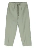 Costumein drawstring virgin wool trousers - Green