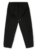 Costumein drawstring virgin wool trousers - Black