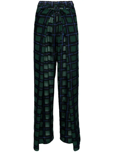 Henrik Vibskov check-pattern straight trousers