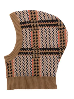 帽子 HENRIK VIBSKOV fringe Knit hood Henrik Vibskov | Box Cap Yellow Black Fold | Concrete