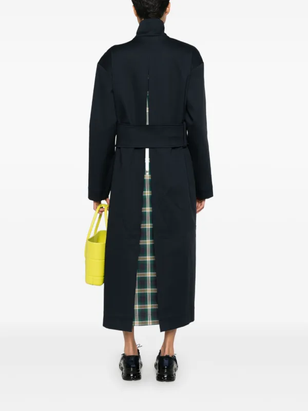 【関税込み】Henrik Vibskov ネイビー Dawn コート Henrik Vibskov Dawn single-breasted Coat | Blue | FARFETCH