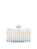 Aquazzura Tequila transparent clutch bag - White