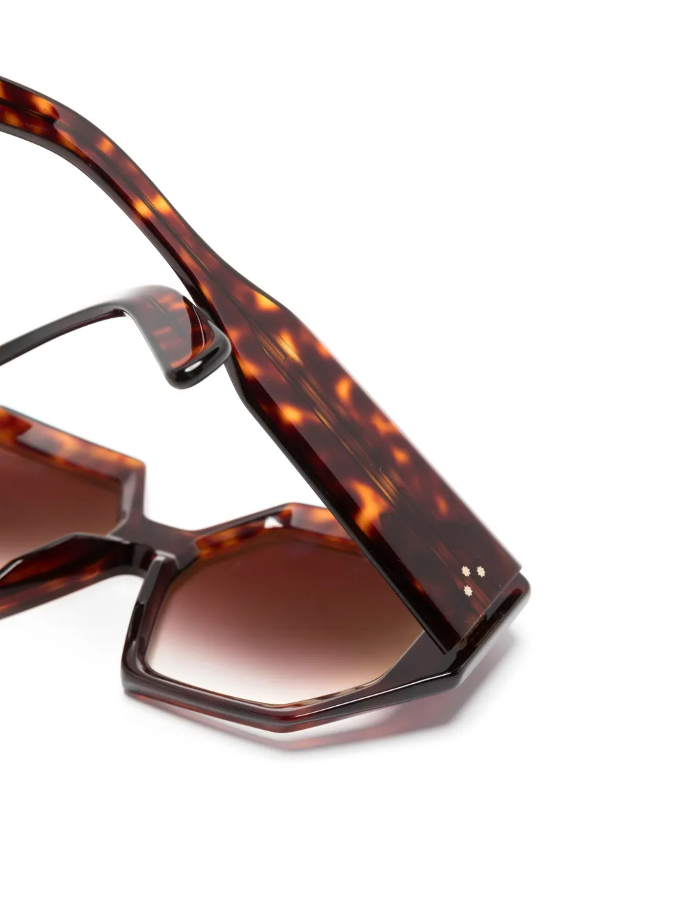 Cutler & Gross 9324 zonnebril met oversized montuur Bruin