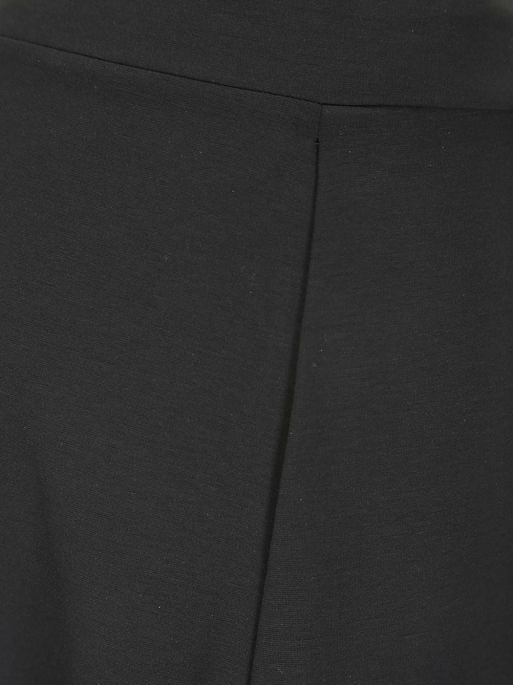 Shop Stefano Mortari Wide-leg Jersey Trousers In Black