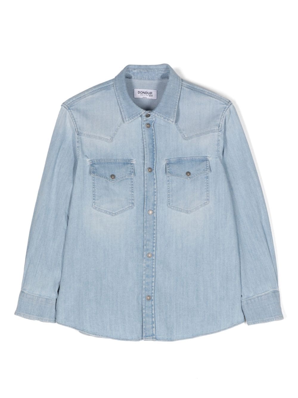 Dondup Yoke-design Denim Shirt In Blau