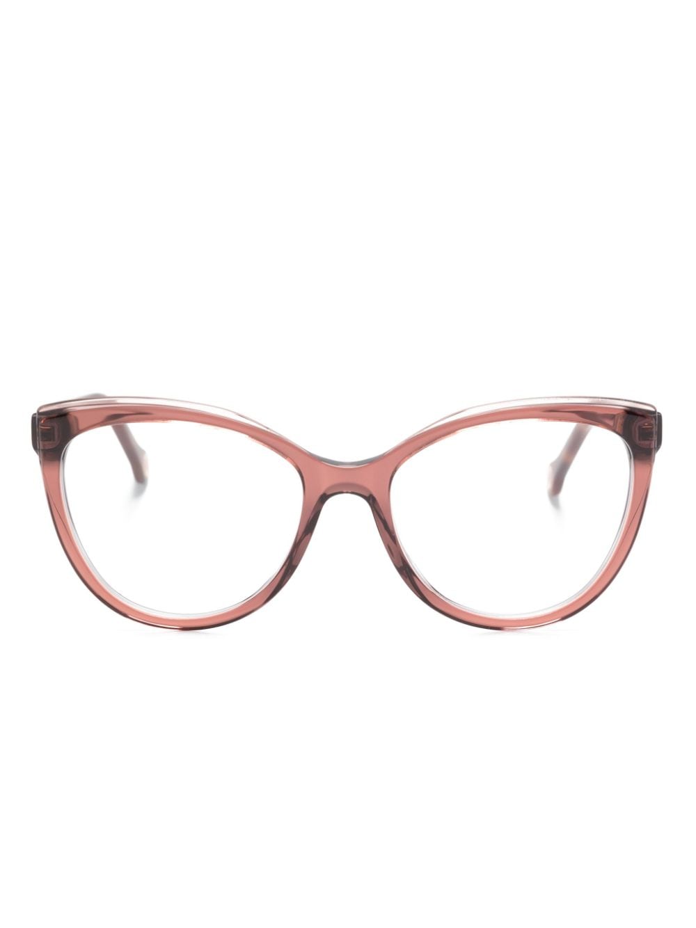 Carolina Herrera Brille im Cat-Eye-Design - Braun