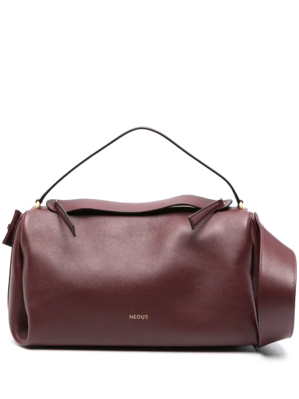 Neous Scorpius Leather Tote Bag in Red