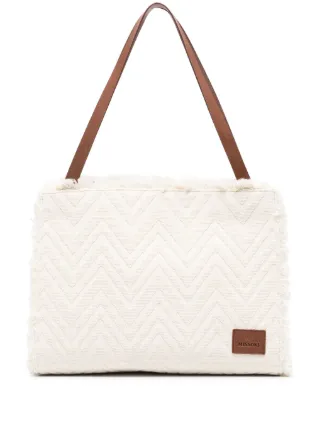 Missoni logo patch Shoulder Bag Neutrals FARFETCH ZA