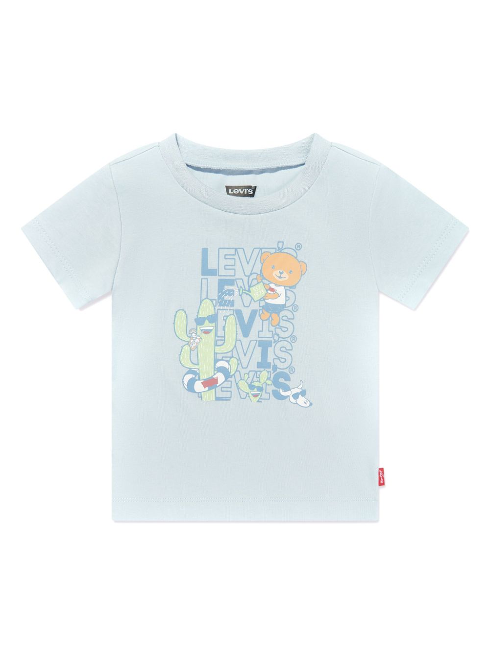 Levi's Kids Shorts met logoprint Blauw