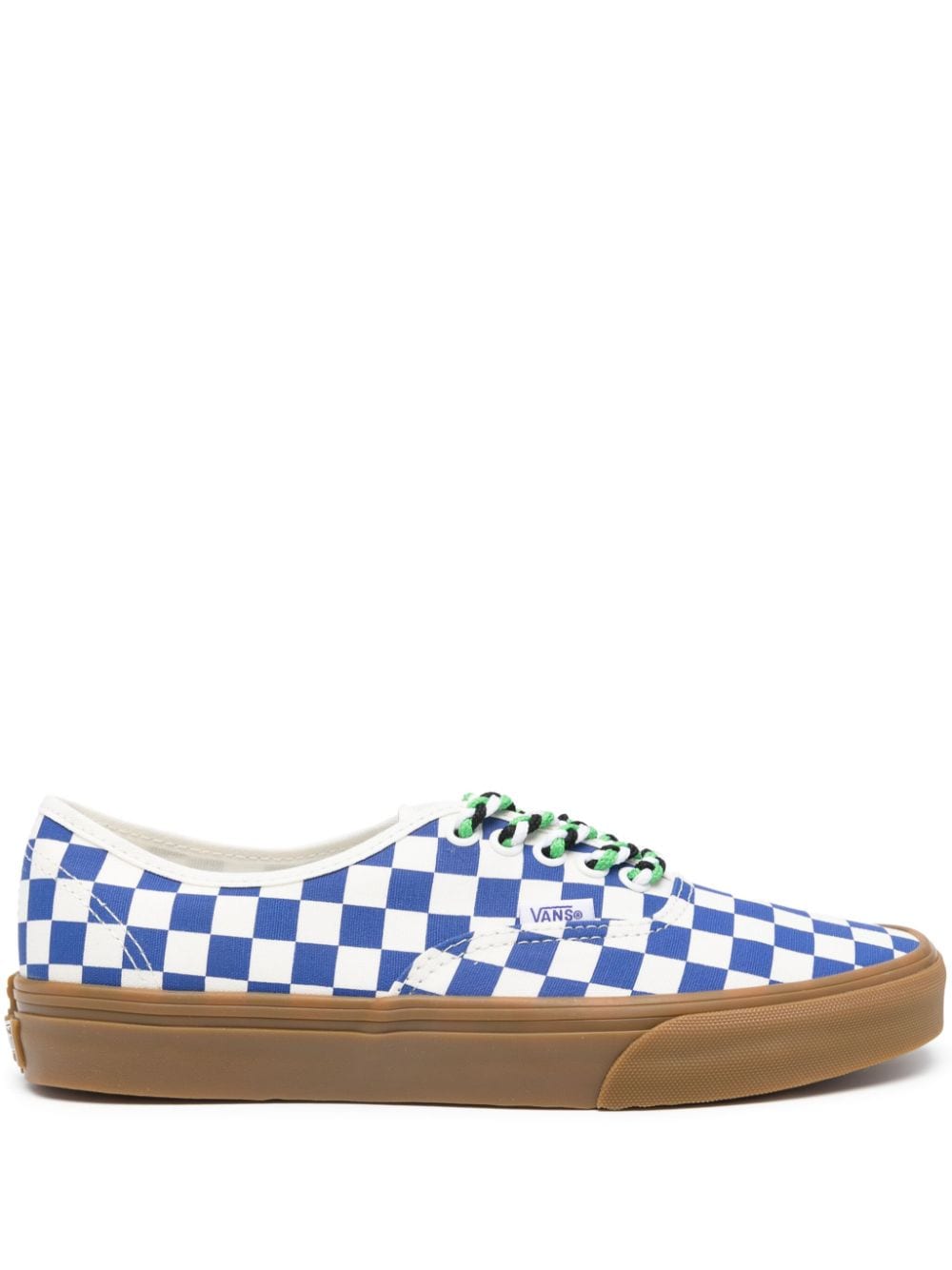 Vans checked canvas sneakers White